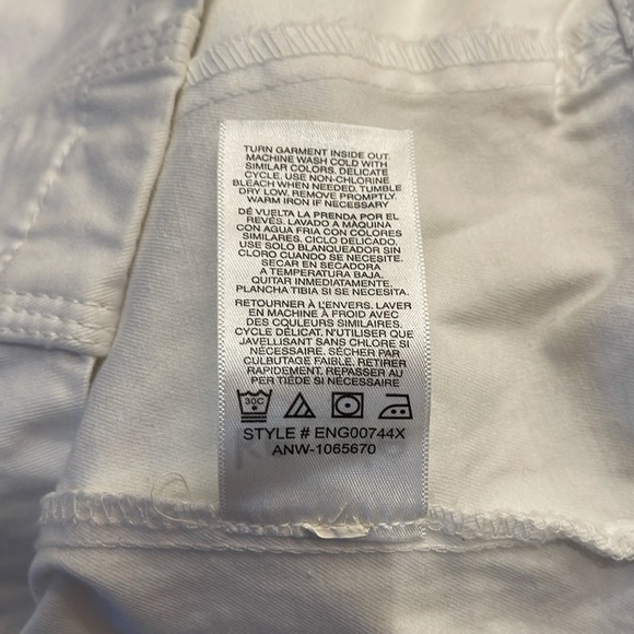 NWT Kensie Lightweight Zip Up White Utility Jacket Medium - Picture 11 of 11